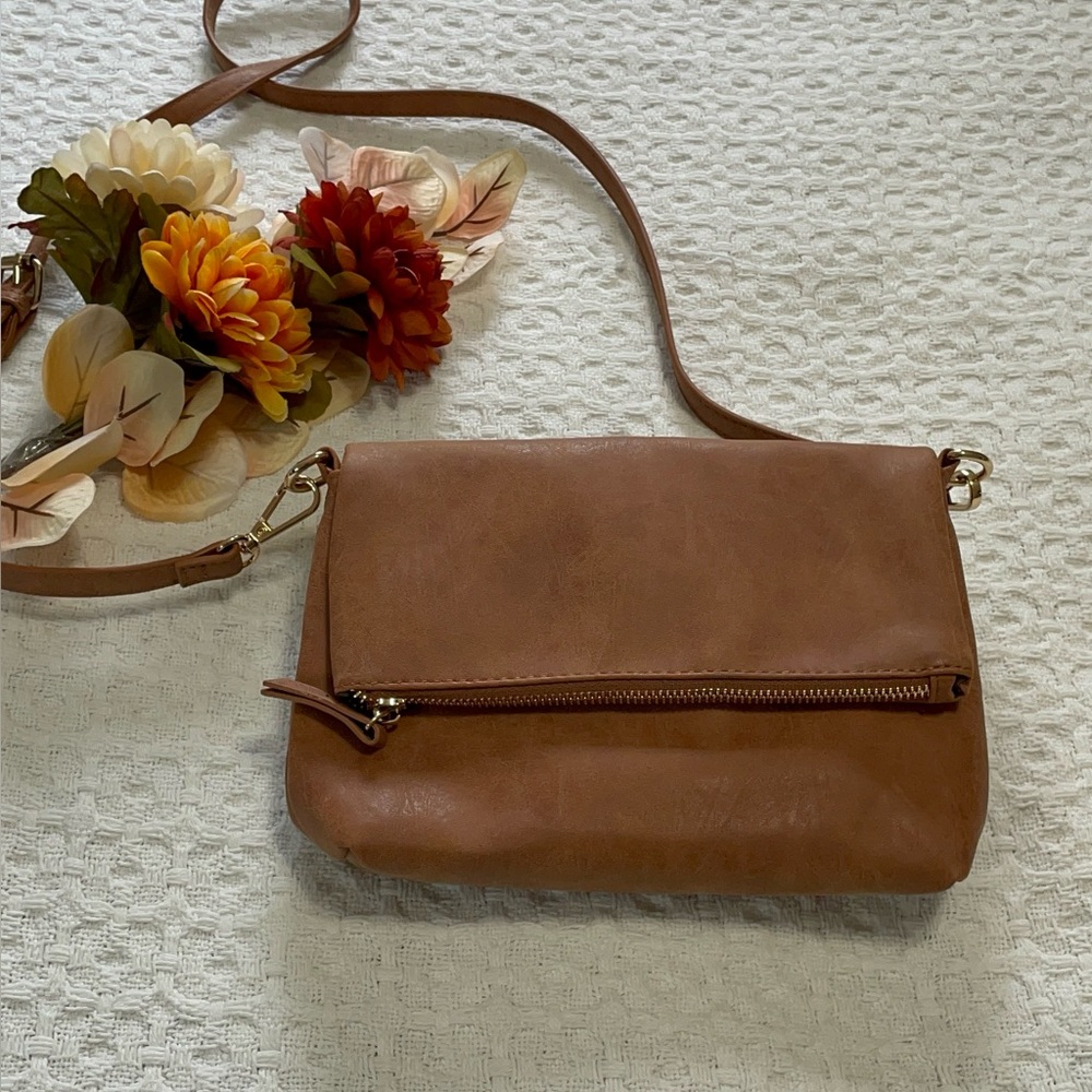 Elegant‎ Tan Crossbody Bag